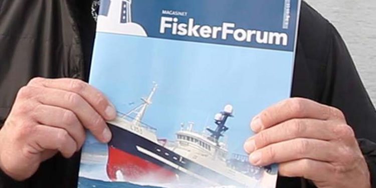 Magasinet om dansk erhvervsfiskeri udleveres gratis på DanFish 2015.  Foto: FiskerForum Magasinet - FiskerForum