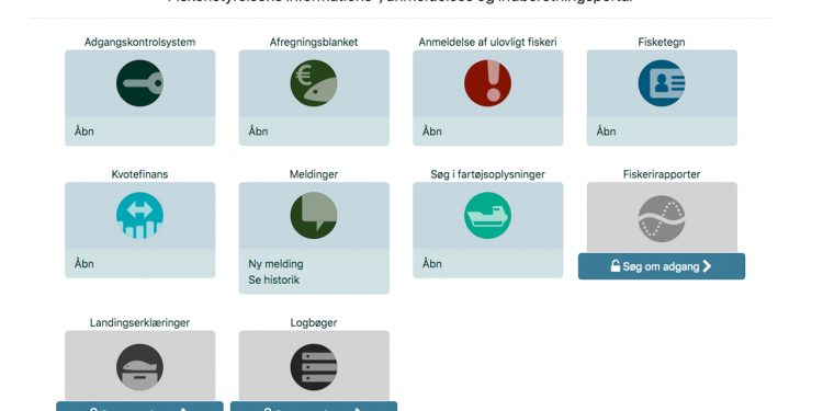 »Mit Fiskeri« er en ny selvbetjeningsløsning til ansøgninger foto: Fiskeriportalen