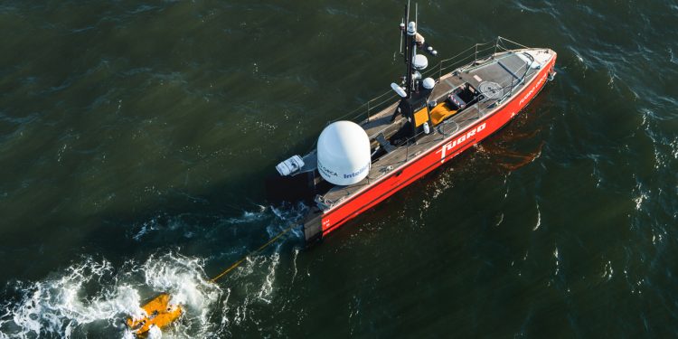 Fugro Blue Essence® i Nordsøen: Scantrol er stolte af at have kunder, der er førende med teknologi, der bidrager til mere bæredygtig drift (Foto krediteret: Fugro)