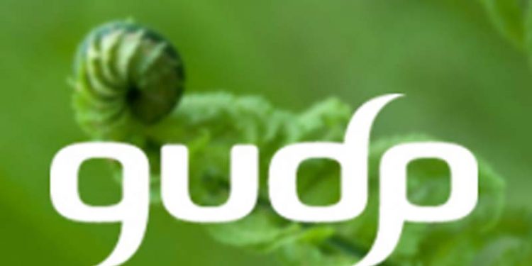 GUDP indkalder ambitiøse og bæredygtige projektidèer.  Logo: GUDP