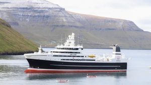 Den færøske trawler Gadus landede fangsten i Klaksvik i sidste uge, efter et fiskeri i russisk og norsk farvand.