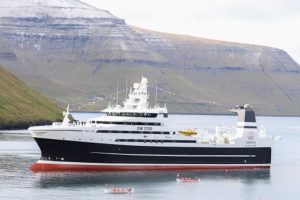 Den færøske trawler Gadus landede fangsten i Klaksvik i sidste uge, efter et fiskeri i russisk og norsk farvand.