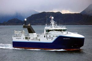 Norsk rederi navngiver deres tredje trawler i Gadus-serien.  Foto: Gadus Neptun - Vard  Brattvaag