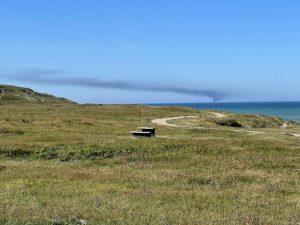 Hirtshals kutter udbrændt på havet - Foto Niels Skipper