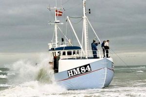 Fiskerne i Thorupstrand har fået et EU-støttet såkaldt udhalerspil. Spillet har været vigtigt for det lille kystfiskersamfunds overlevelse. foto: Orla