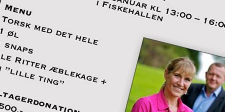 Fiskeskipper fra Thyborøn støtter »Løkkefonden« igen  Ill.: invitation til Nytårskur - Rederiet Hametner