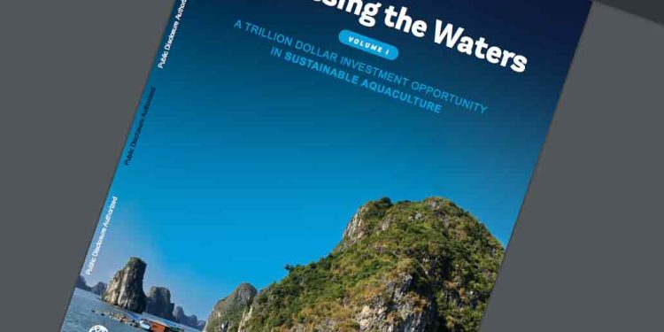 Akvakultur leverer i dag knap 60 % af verdens fisk og skaldyr, og sektoren rummer et gigantisk potentiale. Ifølge Verdensbankens nyeste rapport, '[Harnessing the Waters: A Trillion Dollar Investment Opportunity in Sustainable Aquaculture](https://documents1.worldbank.org/curated/en/099062325120031041/pdf/P175786-db3d7dea-5971-4c3c-9f12-1cf892450594.pdf)', kan sektoren skabe op mod 22 millioner job globalt frem mod 2050. foto: Harnesing the waters