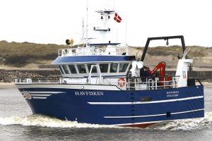 Fra torsdag den 12. til tirsdag den 17. september 2024 udfører DTU Aqua forsøg i Kattegat med forskningsskibet »Havfisken« for at se, hvordan trawldøre påvirker havbunden. foto: DTU Aqua