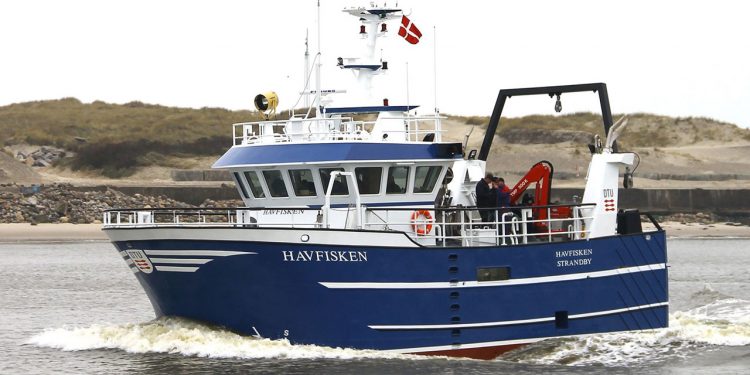 Fra torsdag den 12. til tirsdag den 17. september 2024 udfører DTU Aqua forsøg i Kattegat med forskningsskibet »Havfisken« for at se, hvordan trawldøre påvirker havbunden. foto: DTU Aqua