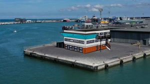 Visualisering af havnekontoret på Hirtshals Havn - foto Vennelyst