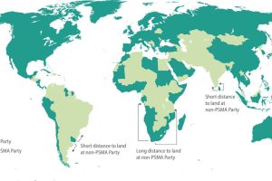 Port State Measures Agreement (PSMA) – på dansk ofte omtalt som Aftalen om havnestatskontrol. PSMA er den første juridisk bindende, internationale aftale, der specifikt har til formål at forhindre, at ulovligt, urapporteret og ureguleret fiskeri (IUU-fiskeri) kan fortsætte ved hjælp af smuthuller i havnesystemet.