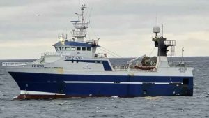 **Heykur** og **Falkur** landede i denne uge 162,5 tons, hvoraf det meste også var sej. foto:Oddur Joensen- Fiskur.fo