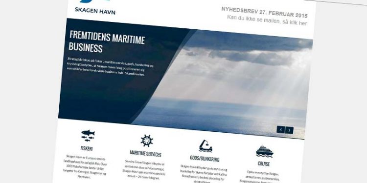 Skagen Havns hjemmeside er gearet til den digitale fremtid.  Foto: