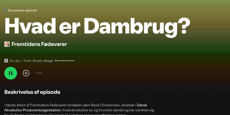 I podcast-serien inviterer vært René Christensen, direktør i DAPO, lytterne med på en rejse ind i morgendagens fødevareproduktion med fokus på akvakultur. foto: dapo