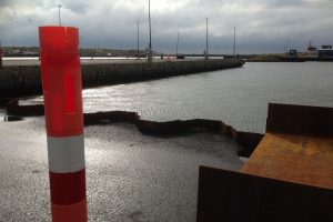 Vodbinderpier udvidet og forstærket med ny spuns og ny asfalt på Hvide Sande Havn