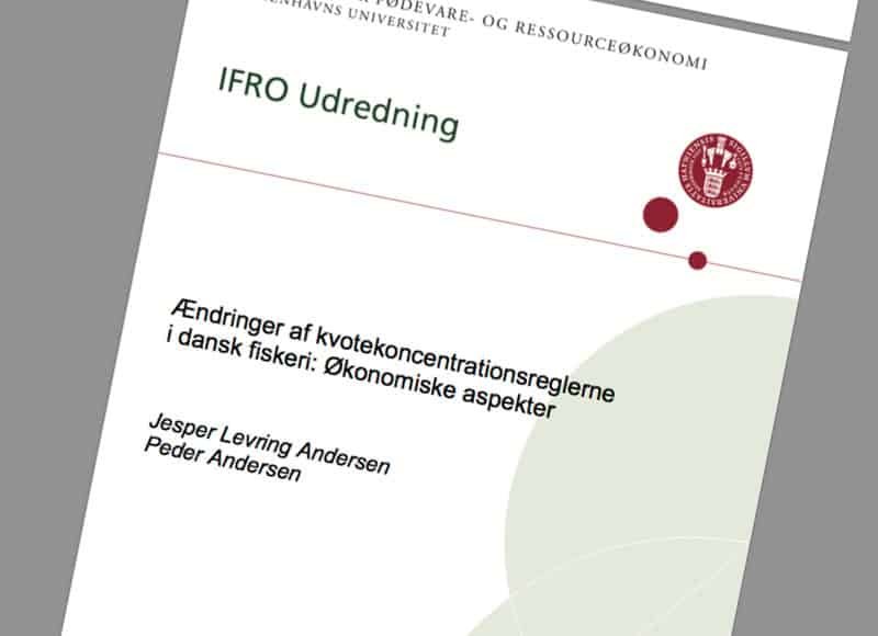 Read more about the article IFRO Rapport forudseer økonomisk nedgang i fiskeribranchen