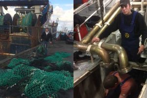 Ingen undskyldning for at »dumpe« affald i havet  Foto: Jørgen med »årsagen« til det ødelagte gear