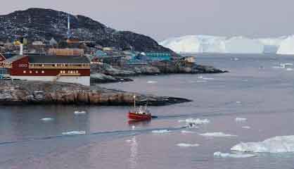 DMI kalder januar 2026 den varmeste januar nogensinde målt på Grønlands vestkyst. Rekorden understreger, at Arktis opvarmes markant hurtigere end resten af kloden foto: Ilulissat - Vestgrønland