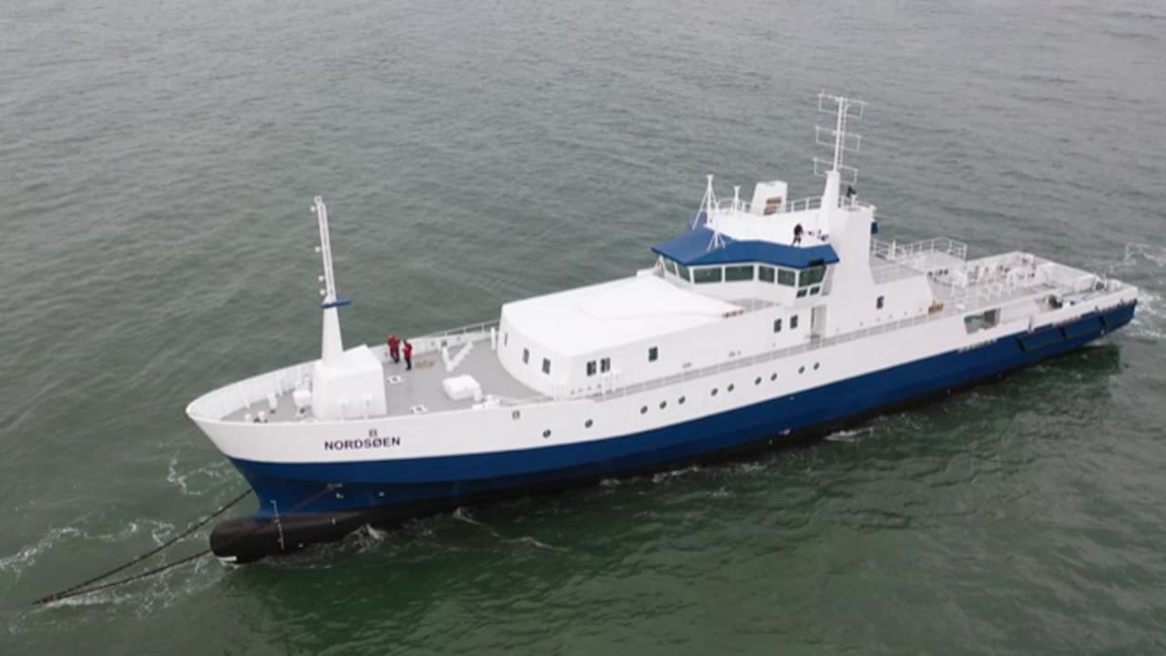 Read more about the article Danmarks nye Fiskeriinspektionsskib »Nordsøen« ligger nu i Hvide Sande