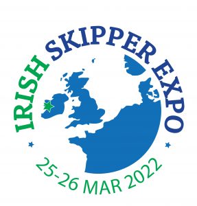 Den for fiskeriet, så længe ventede fiskerimesse i Limerick, der ligger i den sydvestlige del af Irland, åbner fredag den 25. marts og lørdag den 26. marts 2022, efter to svære år for fiskeriet og fiskeindustrien.  Logo Skipper Expo Irland 2022