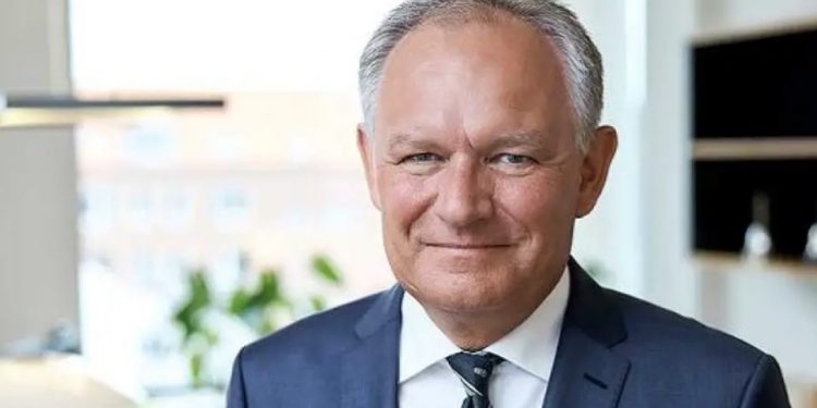 Vestjysk Banks direktør Jan Ulsø Madsen har valgt at stoppe i banken foto Vestjysk Bank