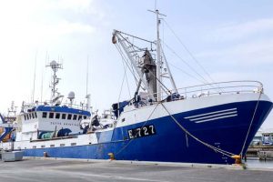 Lokal fiskeskipper fra Esbjerg er ikke begejstret for titlen »kvotekonge«   Foto: E 727 »Jette Kristine« - PmrA