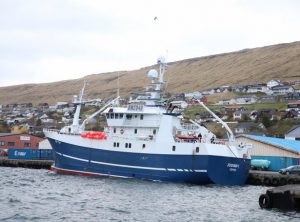 Færøerne: Frossen fisk landes fra Flemish Cap. foto: Jógvan 1 - Kiran J