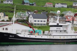 Nyt fra Færøerne uge 44  Foto: KG-7 Jakup B landede overvejende torsk i Klaksvìk - Kiran J.