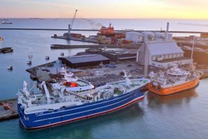 Det er specielt Karstensens Skibsværft A/S der nyder godt af disse nybygningsordre og de er i dag et moderne og meget veldrevet værft beliggende i vendsyssel i Danmarks nordligste by, Skagen. foto: Karstensens