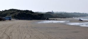 De sidste store storme har ædt kraftigt  af klitterne ved Hirtshals  Foto: Kjul Strand i september måned  fotograf Henning Hansen