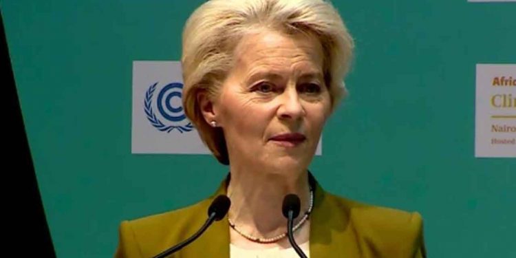 EU-kommissionsformand Ursula von der Leyen har præsenteret sit forslag til det nye kommissærhold. foto: EU - Youtube snapshot