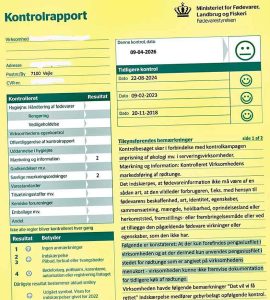 Kontrolrapport - fødevarestyrelsen