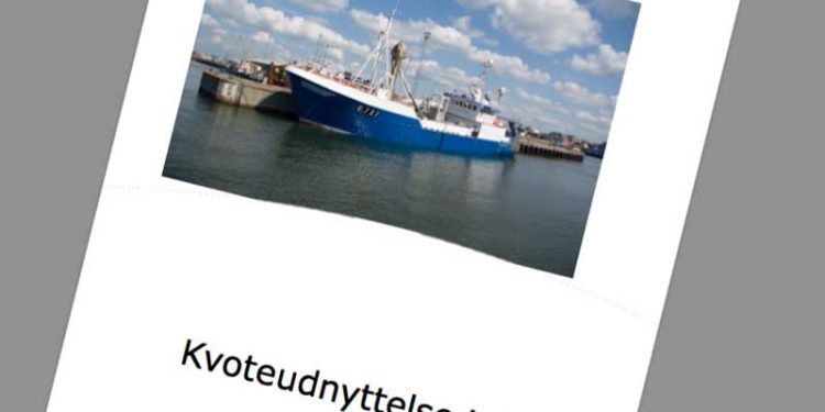Rapport om kvoteudnyttelse i dansk fiskeri