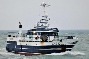 Garnbåden »Maria Bork« har et fint tunge-fiskeri i Nordsøen. foto: PmrA