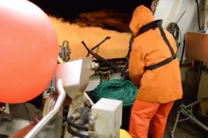 Stor konkurrence om bedste video af line-fiskeriet. Foto: Line-fiskeri fra det norske fartøj »Korallen« - af Joakim  Hansen