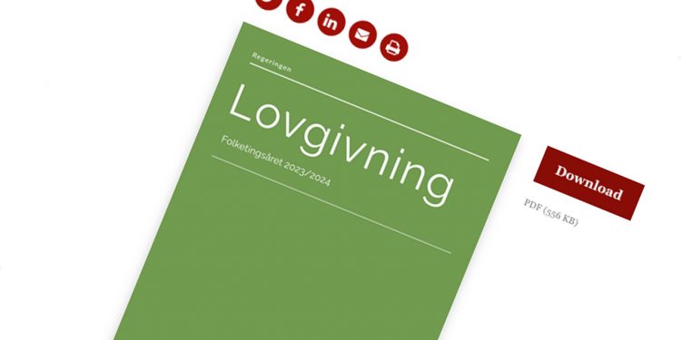 SVM-regeringes forslag til lovgivningen i den kommende Folketingssamling