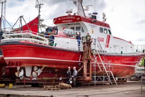 I Skagen og Hirtshals har de ambulancer og lægebiler - men på havet har de ingenting. arkivfoto: M. Gaardbo Hirtshals kystredningsstation