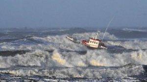 Danmarks ældste redningsfartøj fylder 60 år, men klarer stadig en større brodsø i Nordsøen. foto: mrb 31 Nr. Vorupør redningsstation
