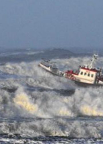 Danmarks ældste redningsfartøj fylder 60 år, men klarer stadig en større brodsø i Nordsøen. foto: mrb 31 Nr. Vorupør redningsstation