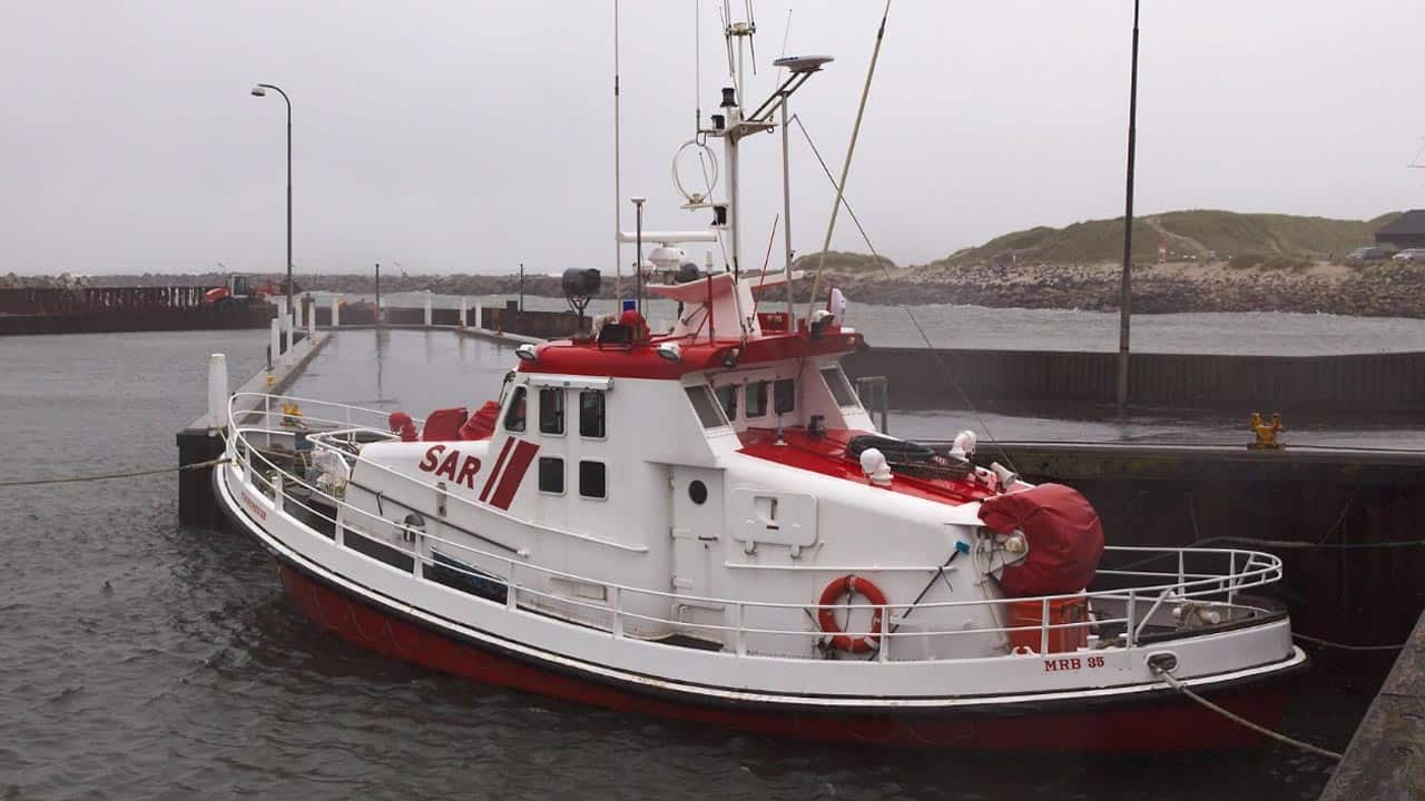 Read more about the article Thorsmindes redningsbåd MRB35 er erstattet af en hurtiggående gummibåd