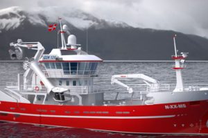 Norsk rederi bestiller ny Snurper og Snurrevodssfartøj ved Larsnes Mek. Verksted.   Foto: MS Sander Andre - Naval Consult