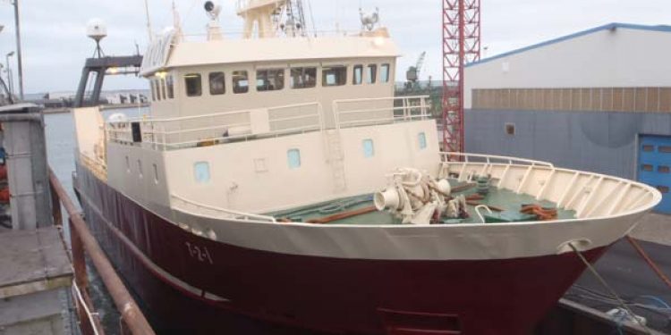 Trawleren M/S Stornes har fået en ordentlig kølhaling  Foto: MS Stornes Fotograf  Dofita