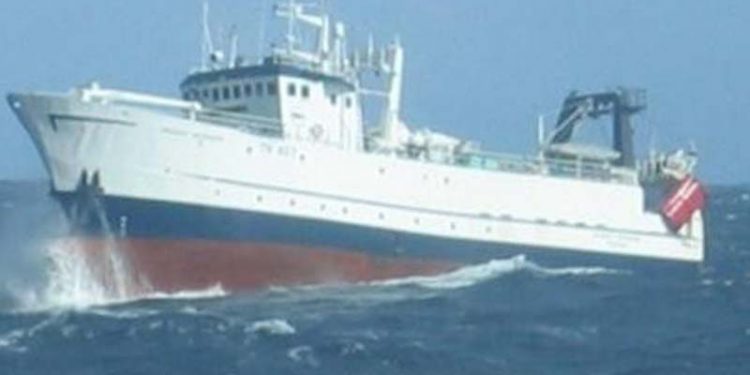 Færøske fiskeriundersøgelser: Skrog til nyt skib bygges i Litauen. Foto: Gamle »Magnus Heinason står nu til udskiftning - Skipini