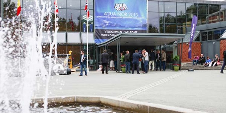 Kongelig åbning af Norges største fiskerimesse.  Foto: Fra sidste års Aqua-Nord messe i Trondheim Spektrum - Nor-Fishing