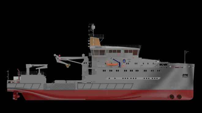 Danskbyggede miljøskibe kan stå klar i 2027 - men grønt lys udebliver Danske OSK Design kan have fem splinternye miljøskibe klar inden for få år, men en manglende flådeplan forhaler processen foto: osk design