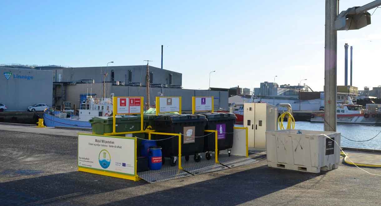 Read more about the article Skagen Havn styrker affaldssorteringen med nye mobile miljøstationer