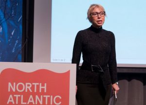 Verdens største fiskeseminar afholdes i Bergen til marts  Foto: fra sidste års seminar med CEO Siissel Rogne IMR - NASF