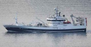 **Norðingur** blev det bedst indtjenende pelagiske fartøj hos JFK i 2025. Skibet fiskede for 194 millioner kroner, hvilket er en fremgang på 24,3 millioner kroner i forhold til 2024. foto: kiran j