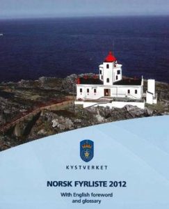 Opdateret Norsk Fyrliste 2012.  Foto: Kystverket