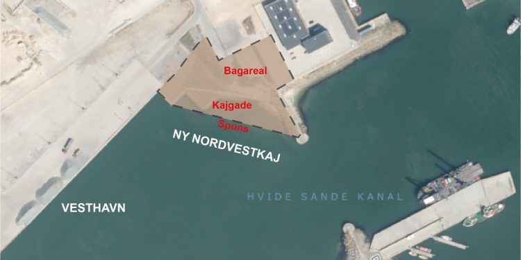 Ny Nordvest-kaj på Hvide Sande Havn foto: Ringkøbing Skjern Kommune